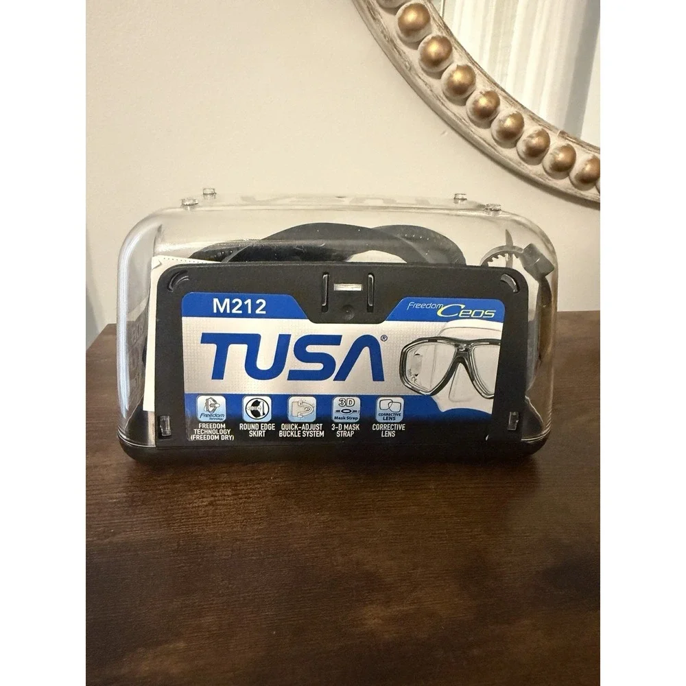 TUSA Freedom Ceos M212 Dive Mask Scuba Snorkel Goggles w Case